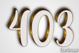 403 Text Effect