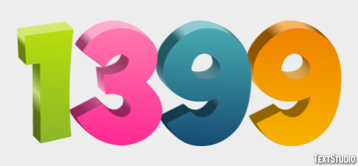 1399 Text effect