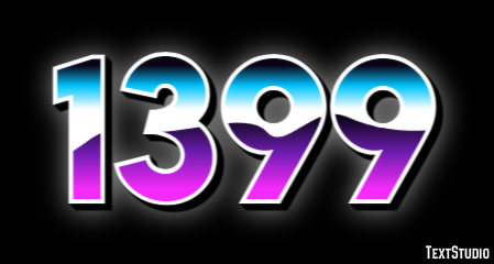 1399 Text effect