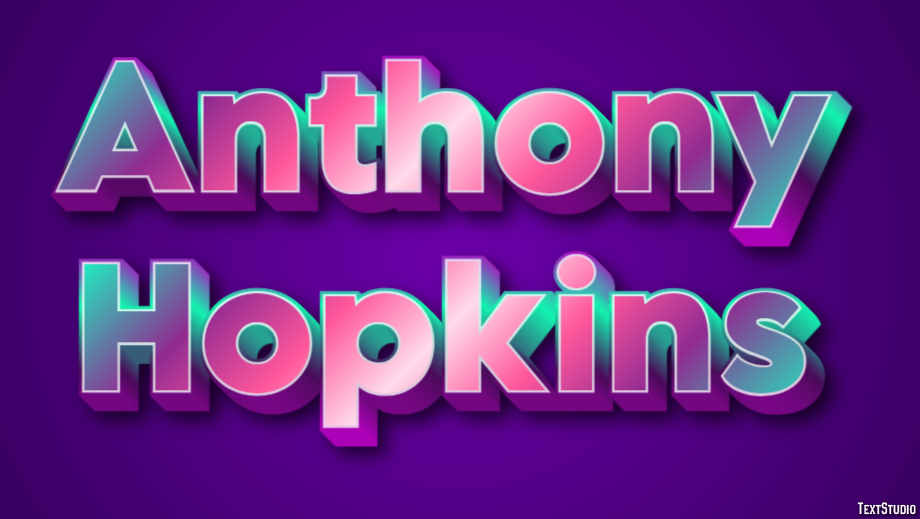 Anthony Hopkins Efeito de texto