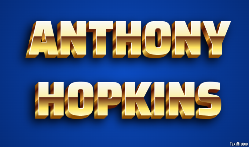 Anthony Hopkins Effetto testo