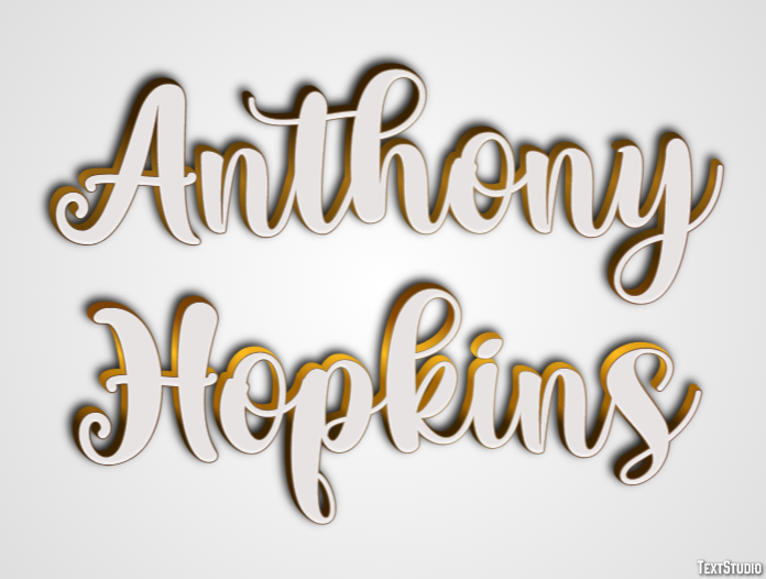 Anthony Hopkins Effetto testo