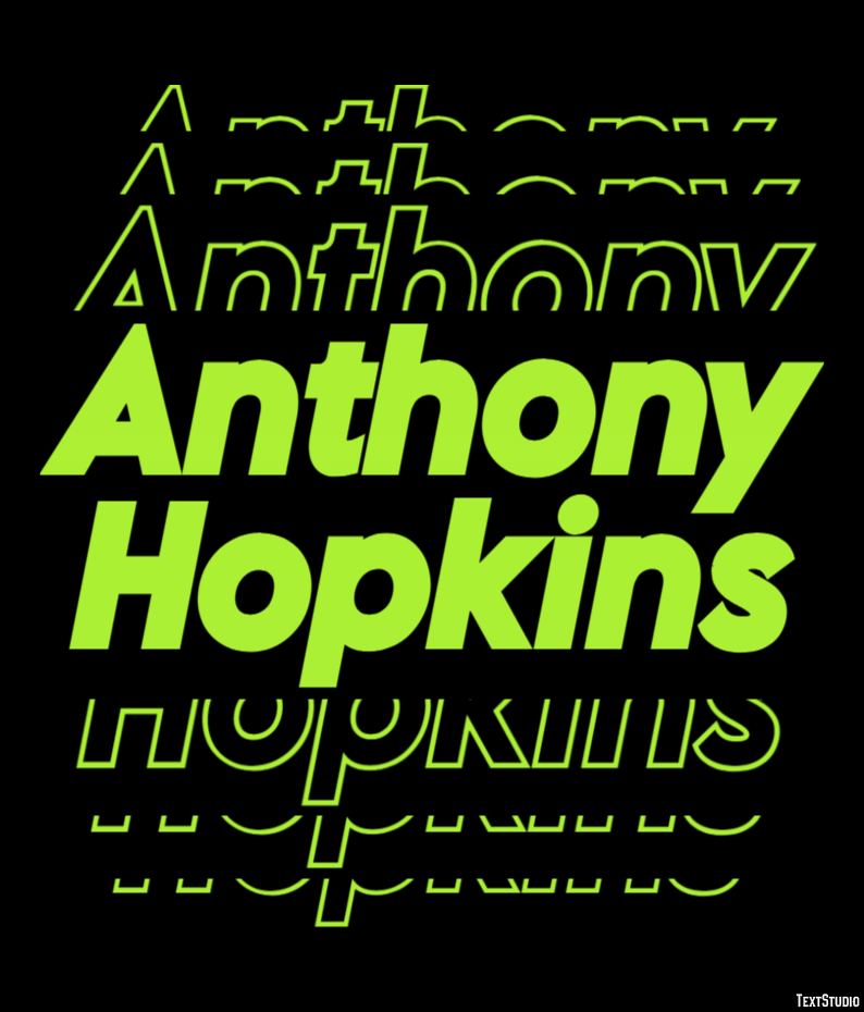 Anthony Hopkins Effetto testo