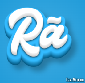 Rã Efeito do texto