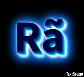 Rã Efeito de texto
