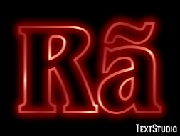 Rã Efeito do texto