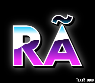 Rã Efeito de texto