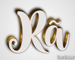 Rã Efeito do texto