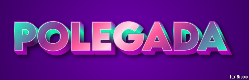 Polegada Efeito de texto
