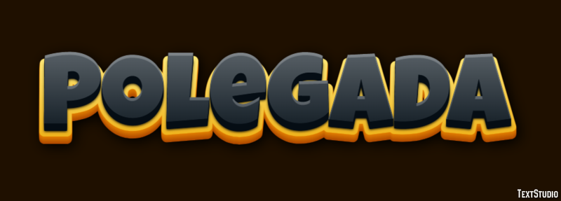 Polegada Efeito de texto