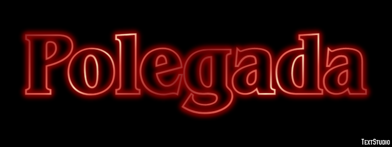 Polegada Efeito de texto