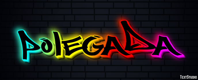 Polegada Efeito de texto