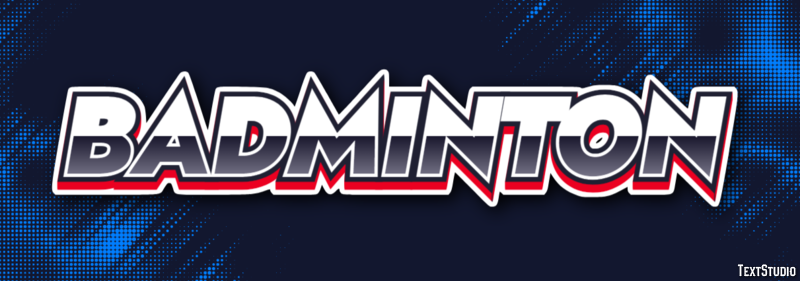 Badminton Effet de Texte