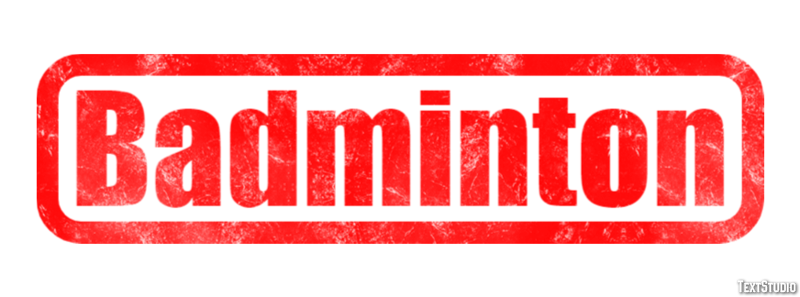 Badminton Effet de Texte