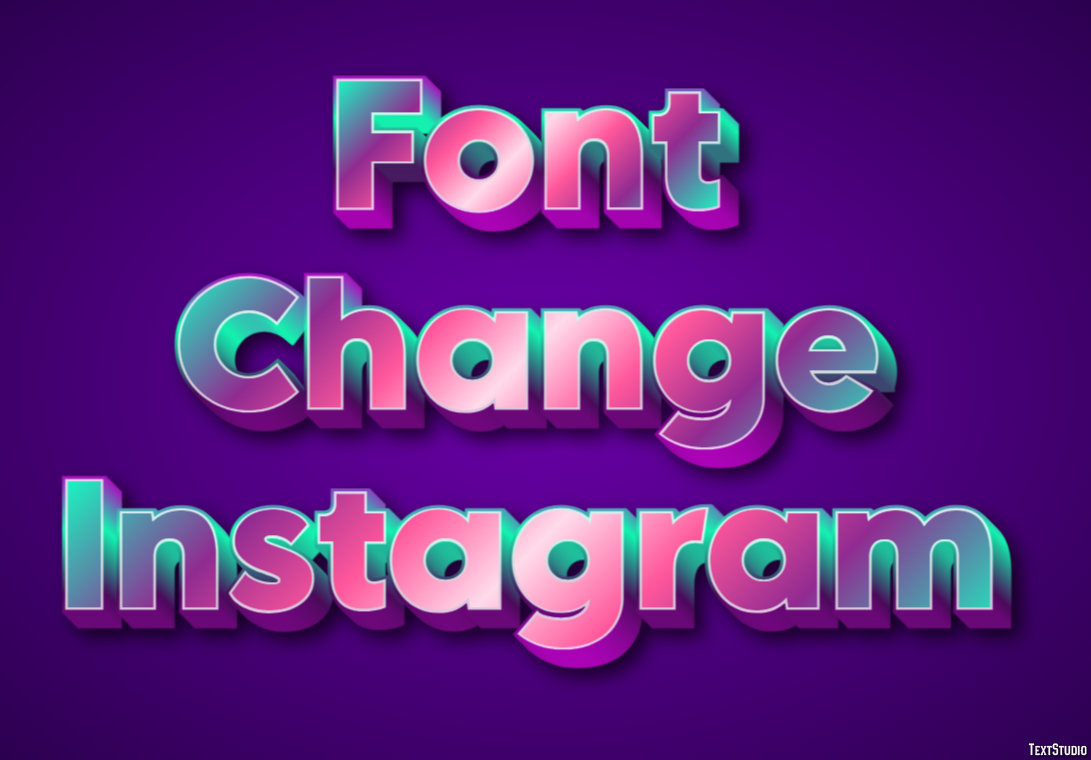 Font Change Instagram テキスト効果