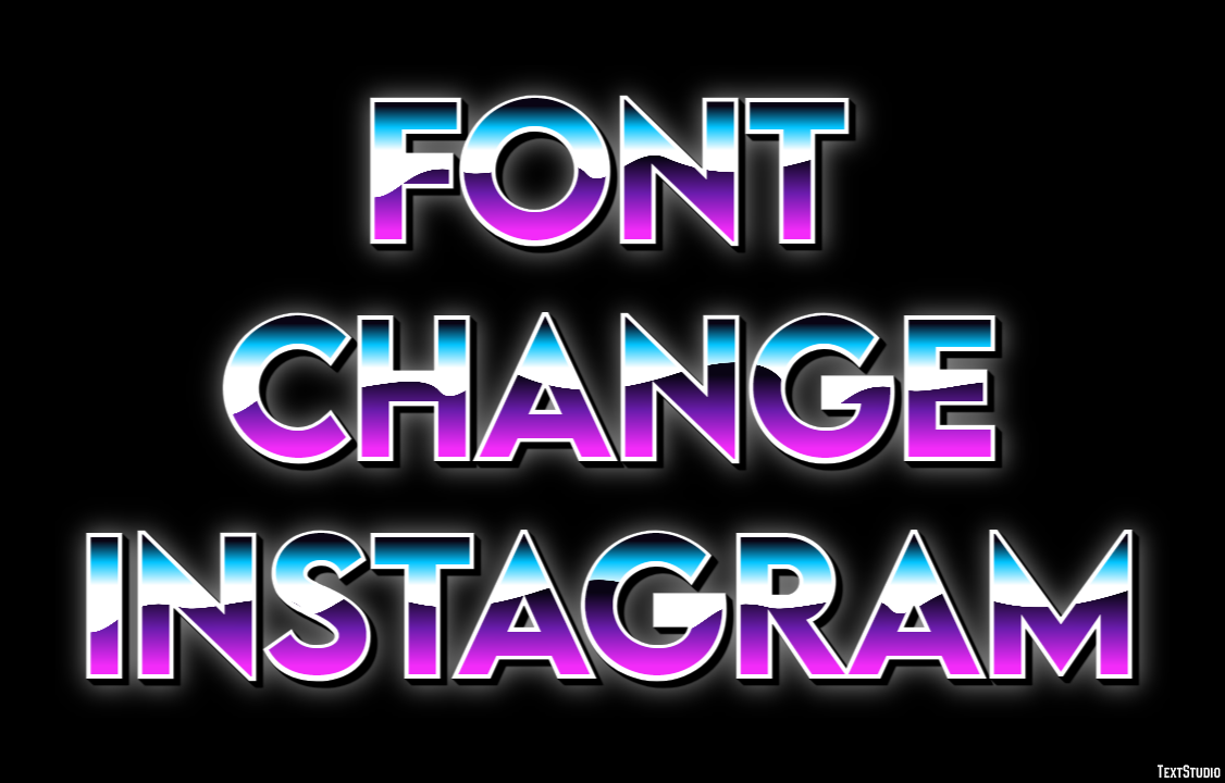 Font Change Instagram テキスト効果