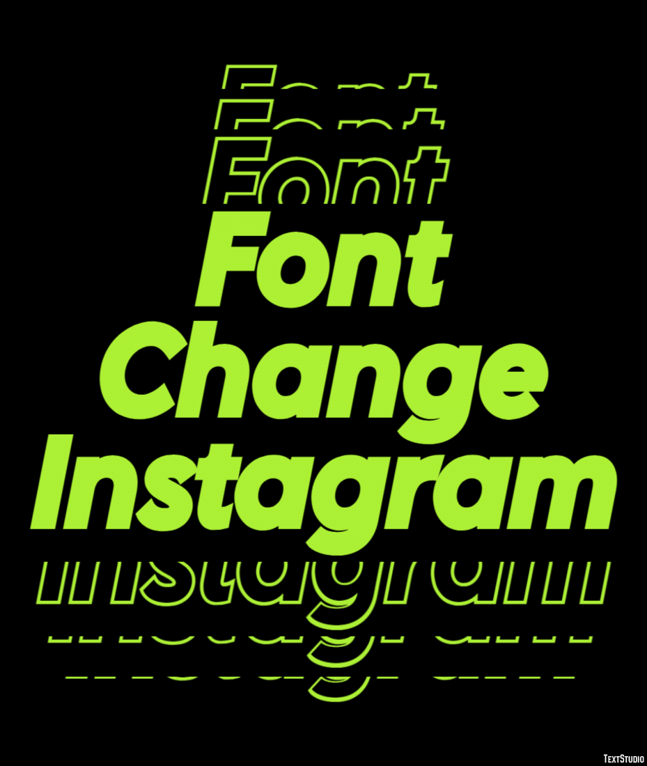 Font Change Instagram テキスト効果