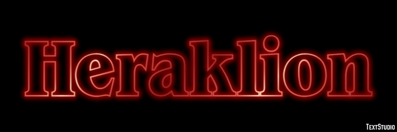 Heraklion テキスト効果