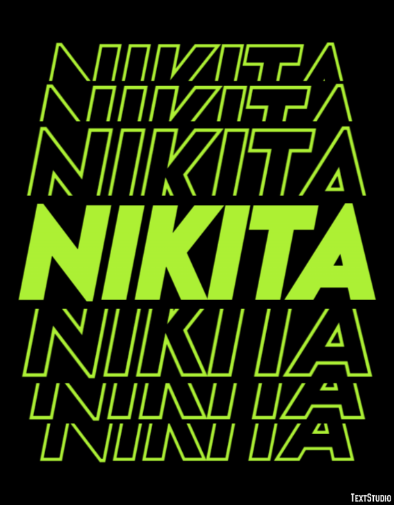 Nikita Tekst Effect