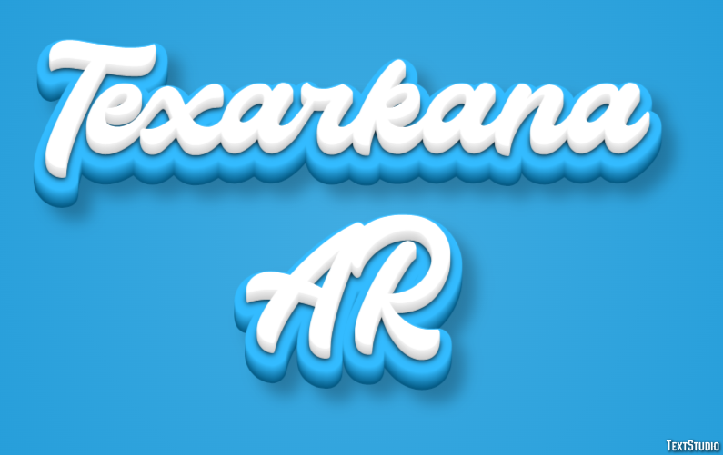Texarkana AR Text Effect