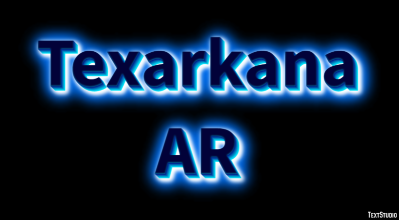 Texarkana AR Эффект текста