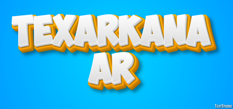 Texarkana AR Efecto de Texto