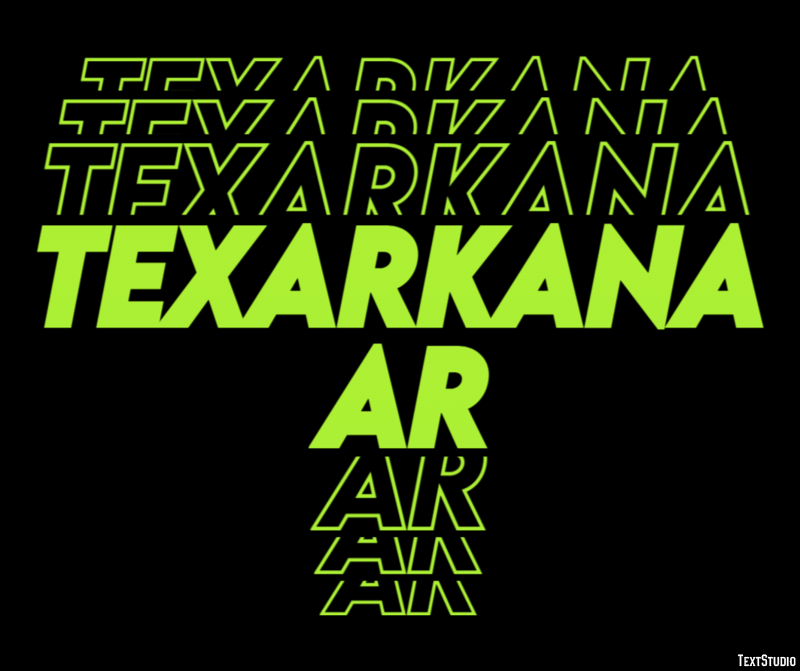 Texarkana AR Effetto testo