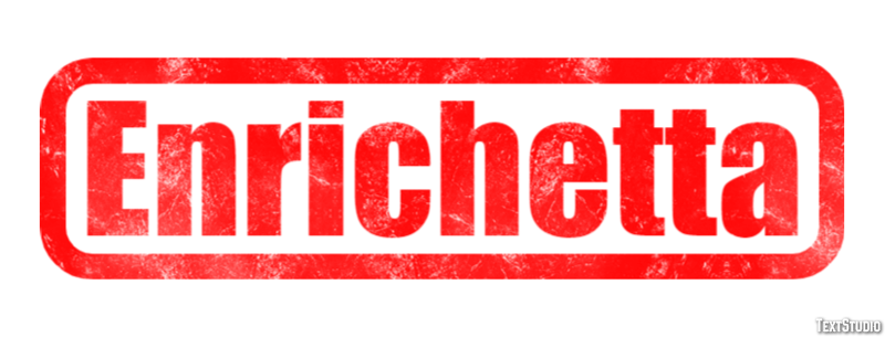 Enrichetta Effetto testo