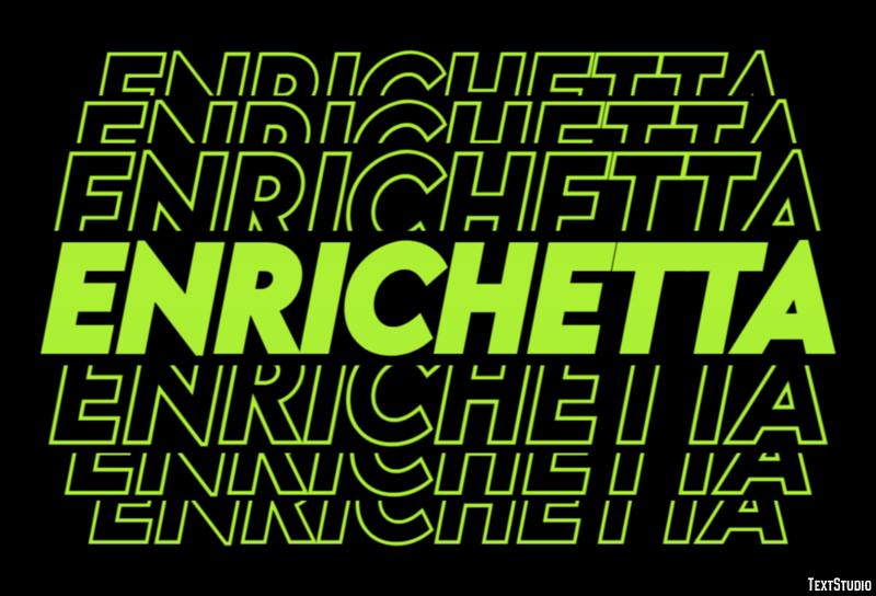 Enrichetta Effetto testo