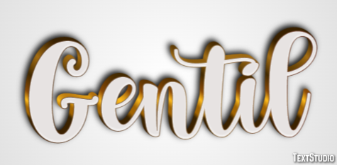 Gentil Effet de texte