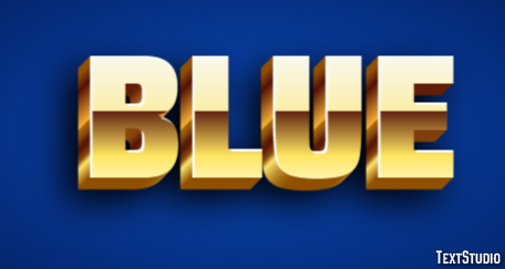Blue Text effect
