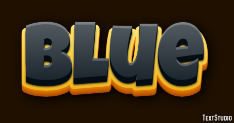 Blue Text effect
