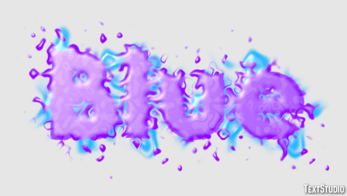 Blue Text effect
