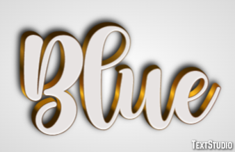 Blue Text effect