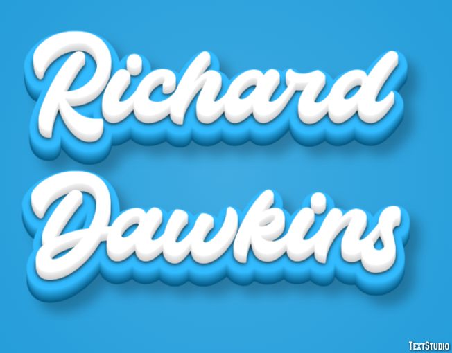 Richard Dawkins Text Effect