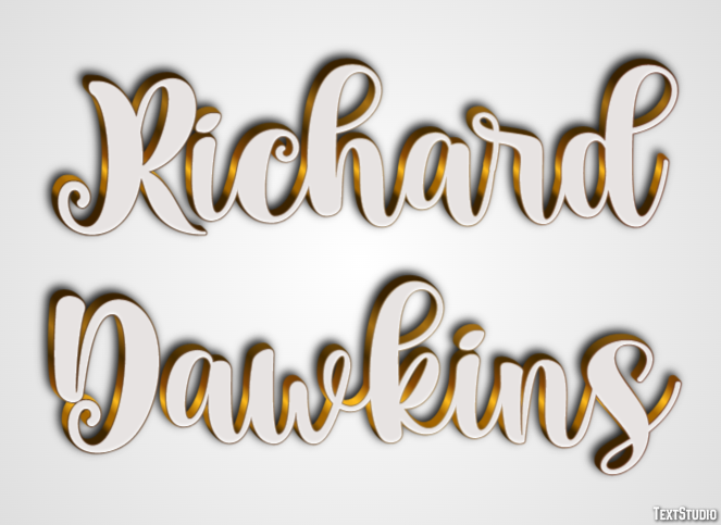 Richard Dawkins Text Effect
