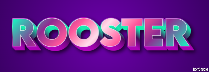 Rooster Efekt tekstowy