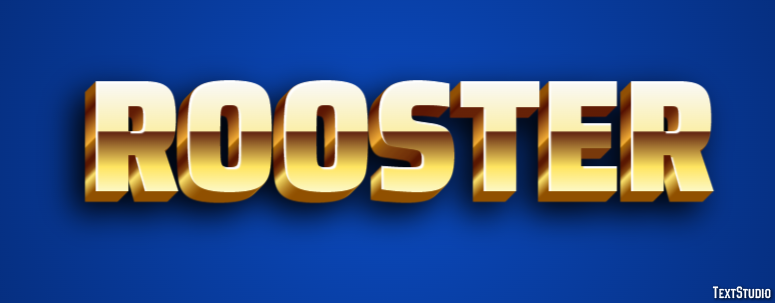 Rooster Efekt tekstowy