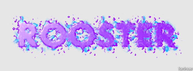 Rooster Text effect