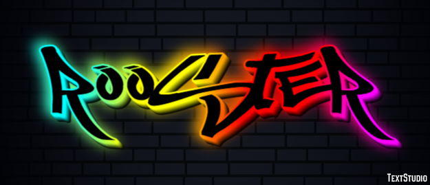 Rooster Efekt tekstowy