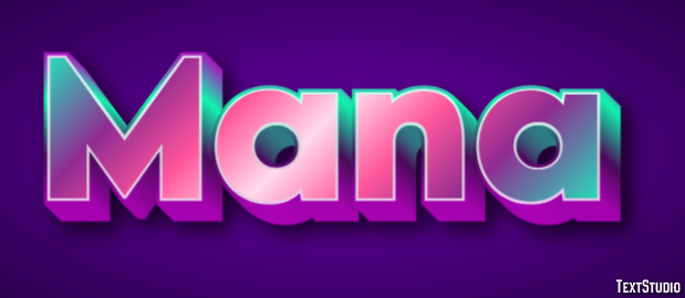 Mana Text Effect