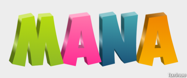 Mana Text Effect