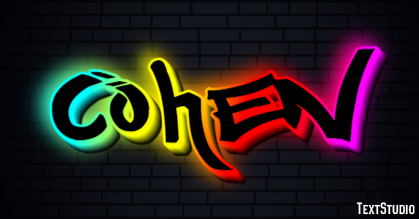Cohen Text effect
