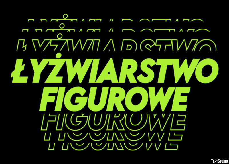 Łyżwiarstwo figurowe Efekt tekstowy