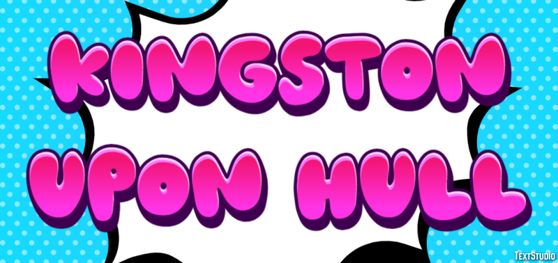 Kingston upon Hull Texteffekt