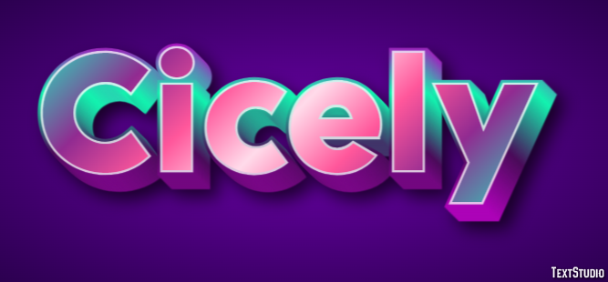 Cicely Text Effect