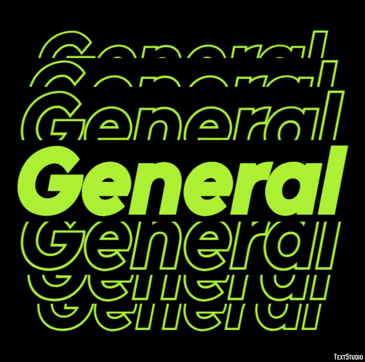 General Effetto testo