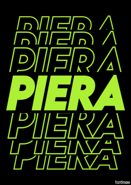 Piera Effetto testo