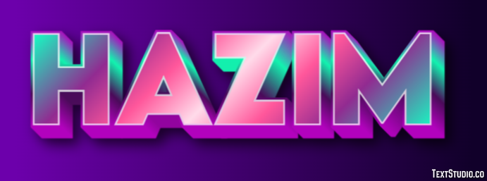 Hazim Эффект текста