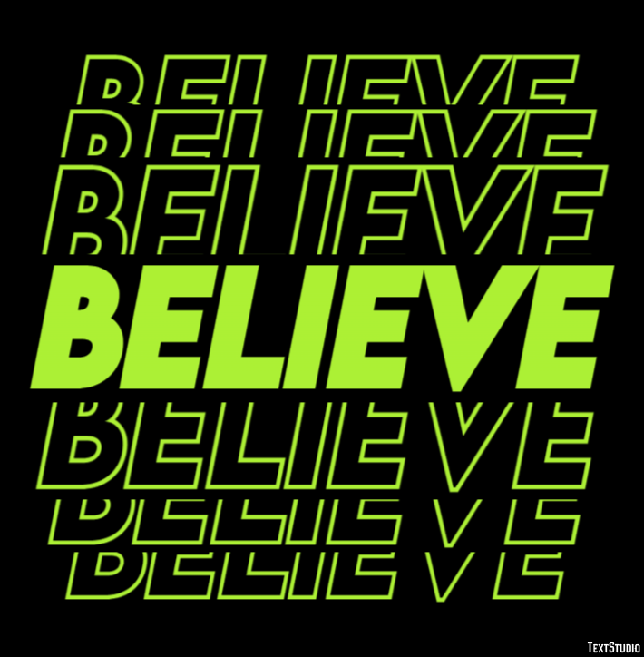 Believe Text Effect